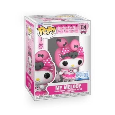 Imagem de Epic Collectibles Pop Hello Kitty – Boneco de vinil exclusivo My Melody with PIPI 50º aniversário edição limitada com protetor de caixa compatível com Funko