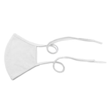 Imagem de Mascara de Protecao Reutilizavel 100% Algodao Branca LAVAVEL