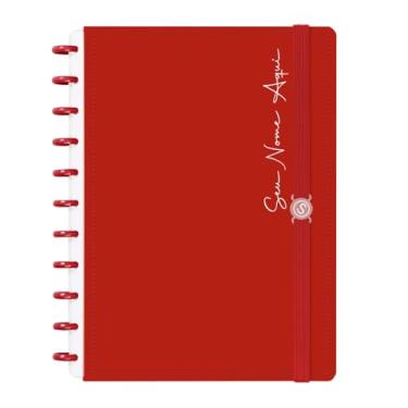 Imagem de Caderno de Disco Inteligente Personalizado Iscool G Solid Colors Vermelho