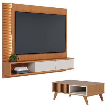 Imagem de Home Suspenso Egeu com Mesa de Centro Jeri Freijó Off White - Colibri