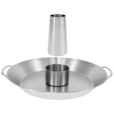 Imagem de Suporte de galinha para lata de cerveja, versátil e fácil de limpar, assadeira de frango de aço inoxidável, suporte sólido para churrasco, suporte de fogão para festa em casa