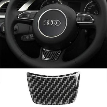 Imagem de Adesivo De Fibra De Carbono Para Volante De Carro Para Audi A6 C7 A7 A