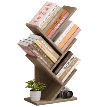 Imagem de Estante de livros Tree Hoctieon 4 Tier 4 Shelf Estante Greige