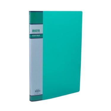 Imagem de Pasta com Grampo Mola - Ofício - Polipropileno - Transparente VERDE