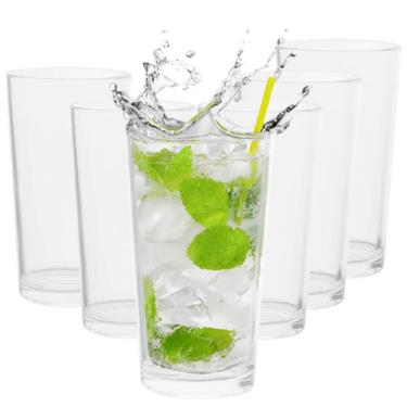 Imagem de Kit 6 Copos de Vidro Grande Classic Tipo Conil 410ml - Wincy