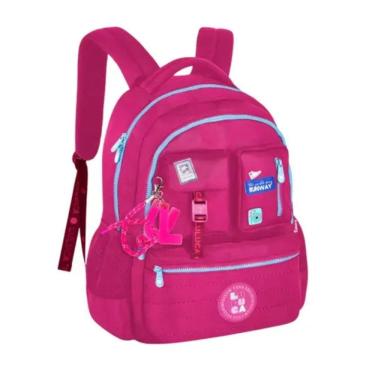 Imagem de Mochila Luluca Bolsa Escolar Lançamento Super Premium - Rosa