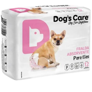 Imagem de Fralda Descartável para Cães Fêmeas Tamanho P com 12 unidades Dog`s Care