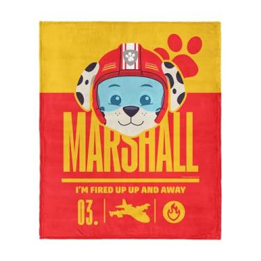 Imagem de Nickelodeon Patrulha Canina oficialmente licenciado Marshall Fired Up cobertor de seda ultra-macio, leve, 127 x 152 cm