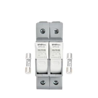 Imagem de Porta Fusível Bipolar Proteção Solar 1-32A 1000V DC - Snetec, 15A