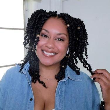 Imagem de Passion Twist Hair LOSMOEER, pré-torcido, 6 polegadas, 8 pacotes