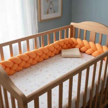 Imagem de Trança Lateral Protetora De Berço Americano 4 Metros - Carinha de Anjo