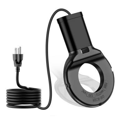 Imagem de Tiflev Descongelador utilitário com cabo de alimentação de 9,8 m, aquecedor de água de frango de alumínio fundido submergível para tanque de gado, aquecedor de banho de pássaros de inverno