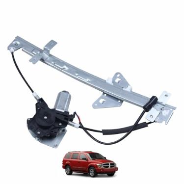 Imagem de SHOWSEN Ajuste 00-04 Dodge Dakota Quad/Crew Cab Somente 98-03 Durango Regulador de Janela Elétrica Lateral do Passageiro Traseiro (Direito) com Motor