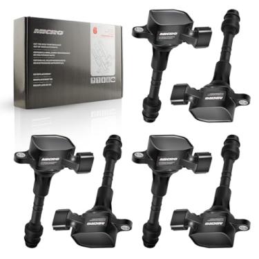 Imagem de Micro bobina de ignição premium compatível com Nissan Altima Frontier Maxima Murano Pathfinder Quest Xterra Infiniti Suzuki V6 3.5L 4.0L C1406 UF349 (pacote com 6) com graxa dielétrica Permatex