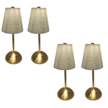 Imagem de Luminaria de Mesa LED 3 Tons Kit 4 uni USB Bateria Recarregavel Sala Quarto Decoraçao Iluminaçao Controle de Intensidade