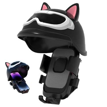 Imagem de Suporte Celular Capacete Moto Bike Guidao Motocicleta Bicicleta Protege da Chuva Sol Motociclismo Ciclista Segurança