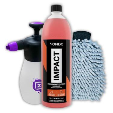 Imagem de Kit Impact 1,5l Pulverizador 2 em 1 Manual Snow Limpeza Luva - Solupe 