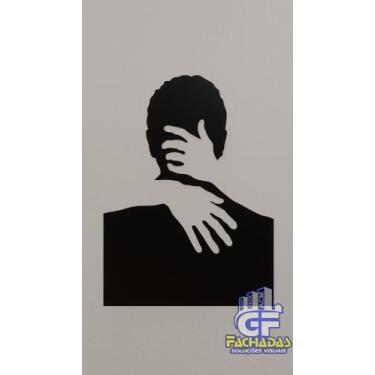 Imagem de Quadro em MDF casal. - GF-Fachadas-ACM, Preto, 250g