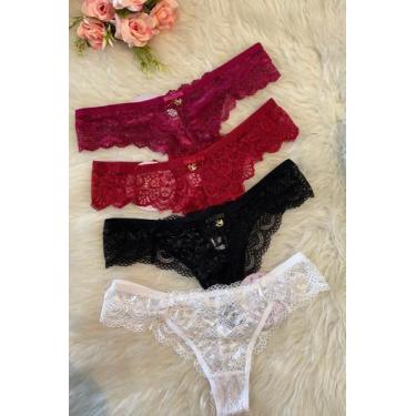 Imagem de Fio dental rendado - Larosy, Vermelho, G