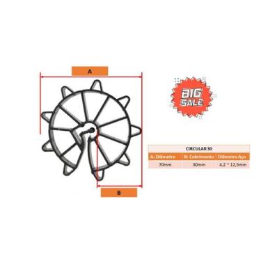 Imagem de Espaçador Circular - Cobrimento 30mm - Atex