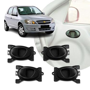 Imagem de Kit 4 Maçaneta Interna Gatilho Puxador Celta 2000 2001 2002