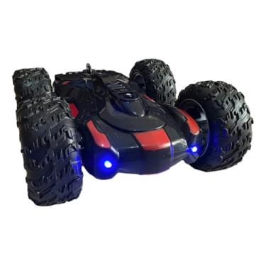 Imagem de Carrinho de Controle Remoto 360°, Recarregável, com Luz LED e Efeito de Fumaça, Escala 1:13, Super Manobras