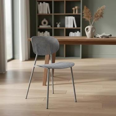 Imagem de Kit com 4 Cadeiras Chicago, Estilo Contemporâneo (Cinza)