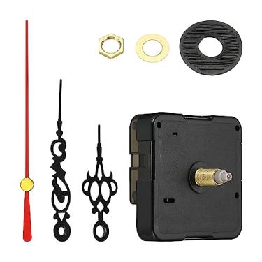 Imagem de Mecanismo de substituição do relógio, 1 peça, mecanismo de relógio de quartzo, operado por bateria, faça você mesmo, relógio de parede de alumínio de 50 mm, ponteiros e kit de motor movimento mudo