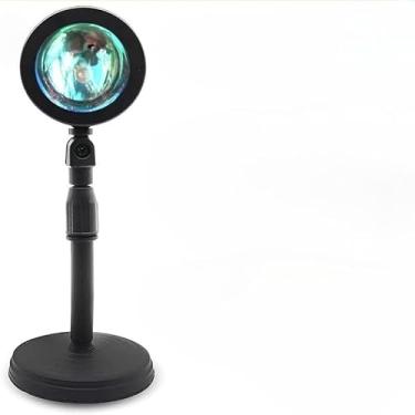 Imagem de Projetor de Luz, Luminária Por Do Sol Luz Noturna Projetor Led Sunset 16 Cores Ajustável com Remoto Usb para Fotografiafesta Casa