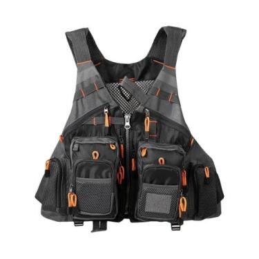 Imagem de Colete De Pesca Respirável E Almofadado Lixada Para Atividades Ao Ar L