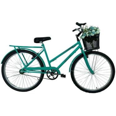 Imagem de Bicicleta Retrô Aro 26 Freio V-Brake Cesta Anis-Unissex