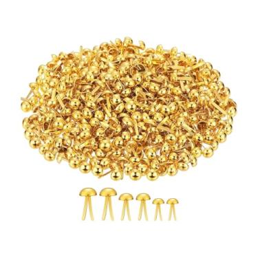 Imagem de Baoblaze 300 unidades de prendedores de papel, pinos de metal decorativos, alfinetes redondos para artesanato, tachinhas, tachinhas de pressão para, Vários Tamanhos