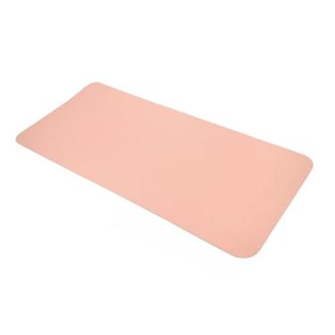 Imagem de Mouse Pad Desk Pad Grande Escritório Ergonômico Mesa em Couro Ecológico Office 90x40cm 70x30cm(90x40 - Rosa Claro)