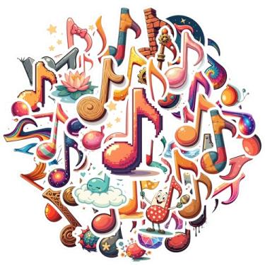 Imagem de 50 peças de instrumentos musicais padrões de decoração graffiti decalques adesivos musicais brinquedo para laptop motocicleta bagagem telefone notebook bagagem celular copo