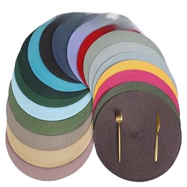 Imagem de Jogo Americano kit 4 Peças Mesa Sousplat Cozinha Redondo Jantar Descanso de Prato(Aleatória × 1)