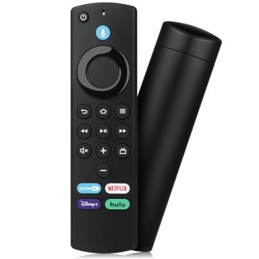 Imagem de yalanle Controle remoto de voz de substituição adequado para Smart TVs Stick/TV Cube, Stick 4K/4K Max (1ª/2ª geração), Stick HD/Lite, Smart TV 3ª geração e para Insignia-Toshiba-Pioneer-Smart TV