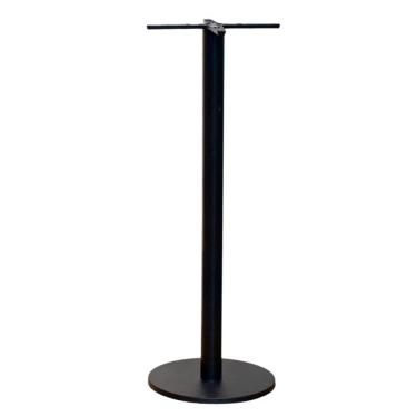 Imagem de Base De Mesa De Jantar Redonda Pisa Beta Bistrô Fratini 106 Cm (altura) Aço Cor Preto Disco Redondo