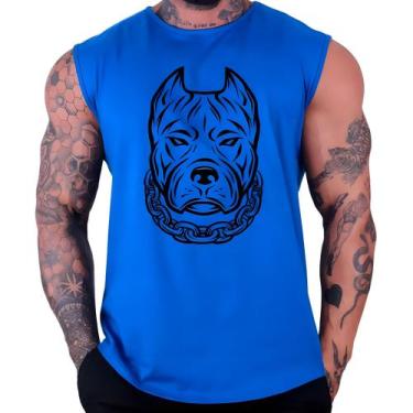 Imagem de Regata Machão Estampada Caveira Justiceiro Pitbull Skull Fitness Trein