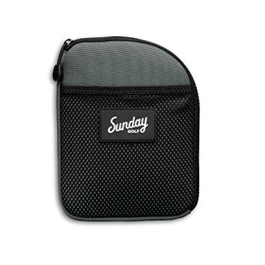 Imagem de Bolsa para objetos de valor de golfe com clipe da Sunday Golf | Zíper, nylon resistente à água, para camisetas extras, lápis, marcadores de bola (verde médio)