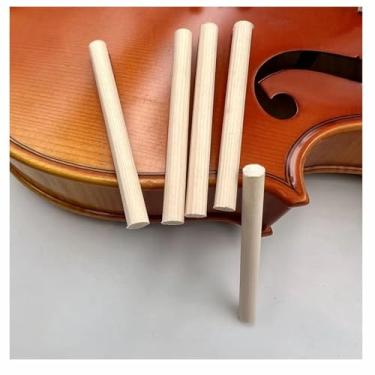 Imagem de 10pcs Soundposts, Viola Violin 4/4 3/4 1/2 1/4 Column Speaker Sound Post Fiddle Luthier Repair(Violin 1-2 1-4)