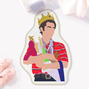 Imagem de Allenjoy Tapetes de banheiro Champion Spirit 53,5 cm x 79,2 cm, troféus e coroa, tapete antiderrapante, lavável