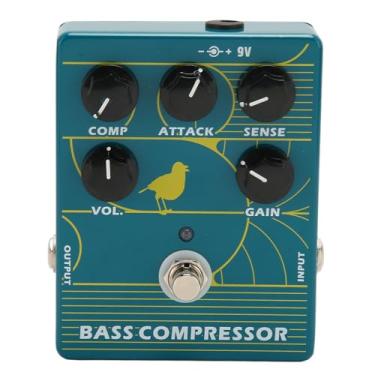Imagem de Cryfokt Pedal de Guitarra de Compressão Compacto Com Controles de Ataque e Sentido, Saída de Som Articulada Clara para Músico, Construção Durável Em Liga de Alumínio