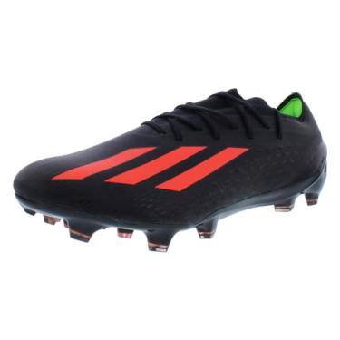 Imagem de adidas Tênis de futebol masculino Speedportal.2 Firm Ground, Core Black - Vermelho solar - Verde solar, 45