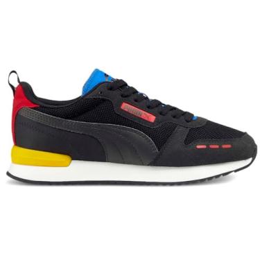 Imagem de PUMA Tênis masculino R78, Puma, preto-puma preto-vermelho alto risco, 40
