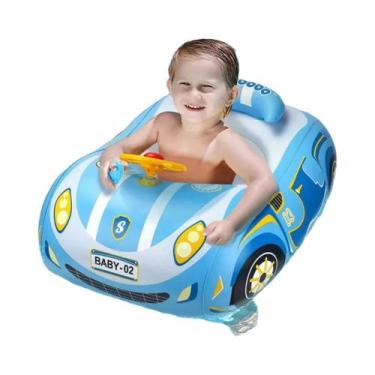 Imagem de Boia Inflável Infantil Com Assento E Toldo Para Banho E Brincadeiras A