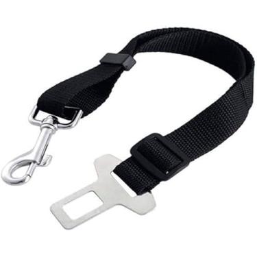 Imagem de Cinto de Segurança para Pets para Carro com Regulagem e Encaixe Universal – Guia de Segurança para Cachorros e Gatos, Ajustável e Resistente