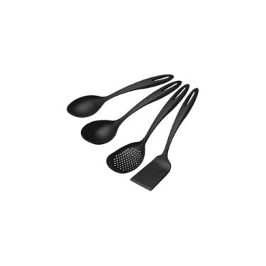 Imagem de Kit Utensílios de Cozinha, 4 Peças, Faca, Tesoura Multifuncional, Descascador e Tábua de Corte, Material em Plástico e Aço Inoxidável, Cores Sortidas (Rosa, Azul, Verde)