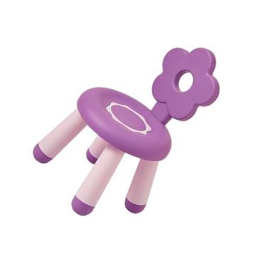 Imagem de GOWENIC Linda Cadeira de Atividades de Plástico para Crianças - Proteção Científica da Coluna, de Encosto de Flor, Ideal para Desenhar Imagens, Moldagem por Injeção de PP (Tipo 3)