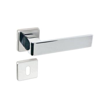 Imagem de Fechadura Interna Imab Tess Roseta Quadrada Cromada 40Mm