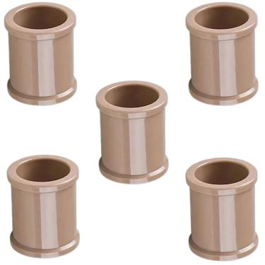 Imagem de Luva Pvc 20Mm Marrom Conexão Encanamento Kit 05 Un